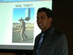 Warren Heister, Postal Inspector, talking about Mail and ID Theft for the April program