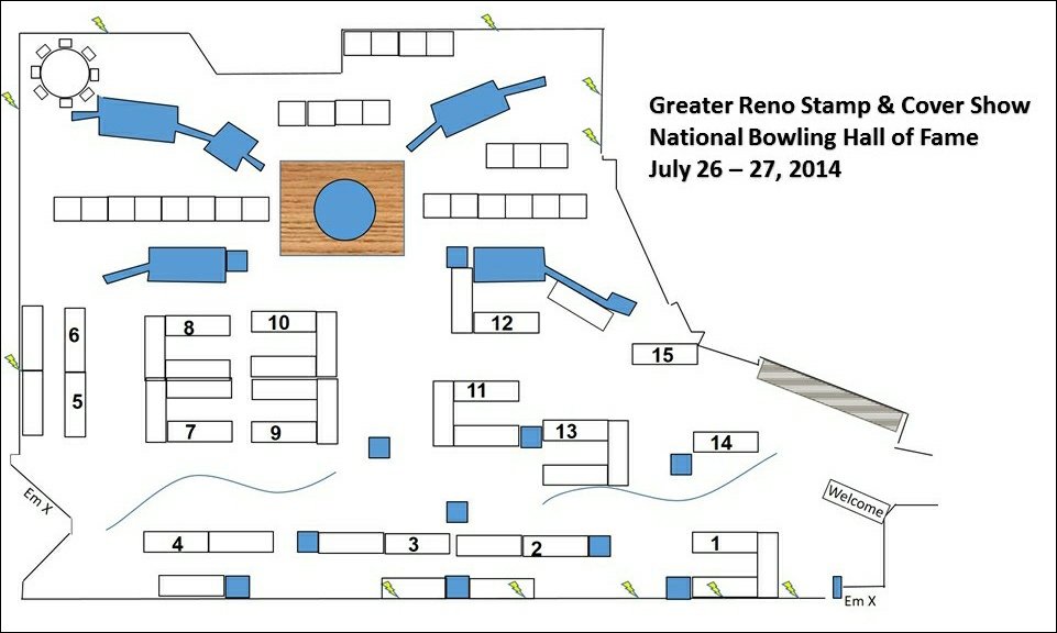 2014 Show Floor diagram
